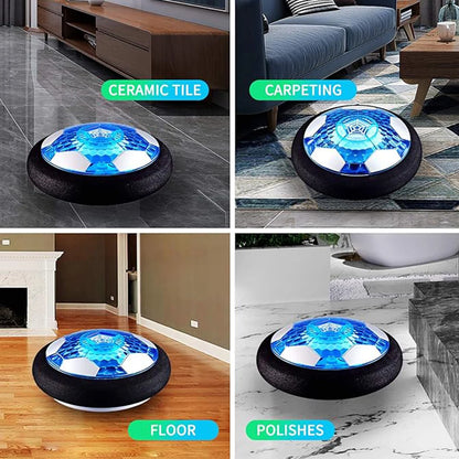 Hover Soccer Ball for Kids - LED Indoor Floating Football with Safe Bumper - Fun Gift for Ages 3+