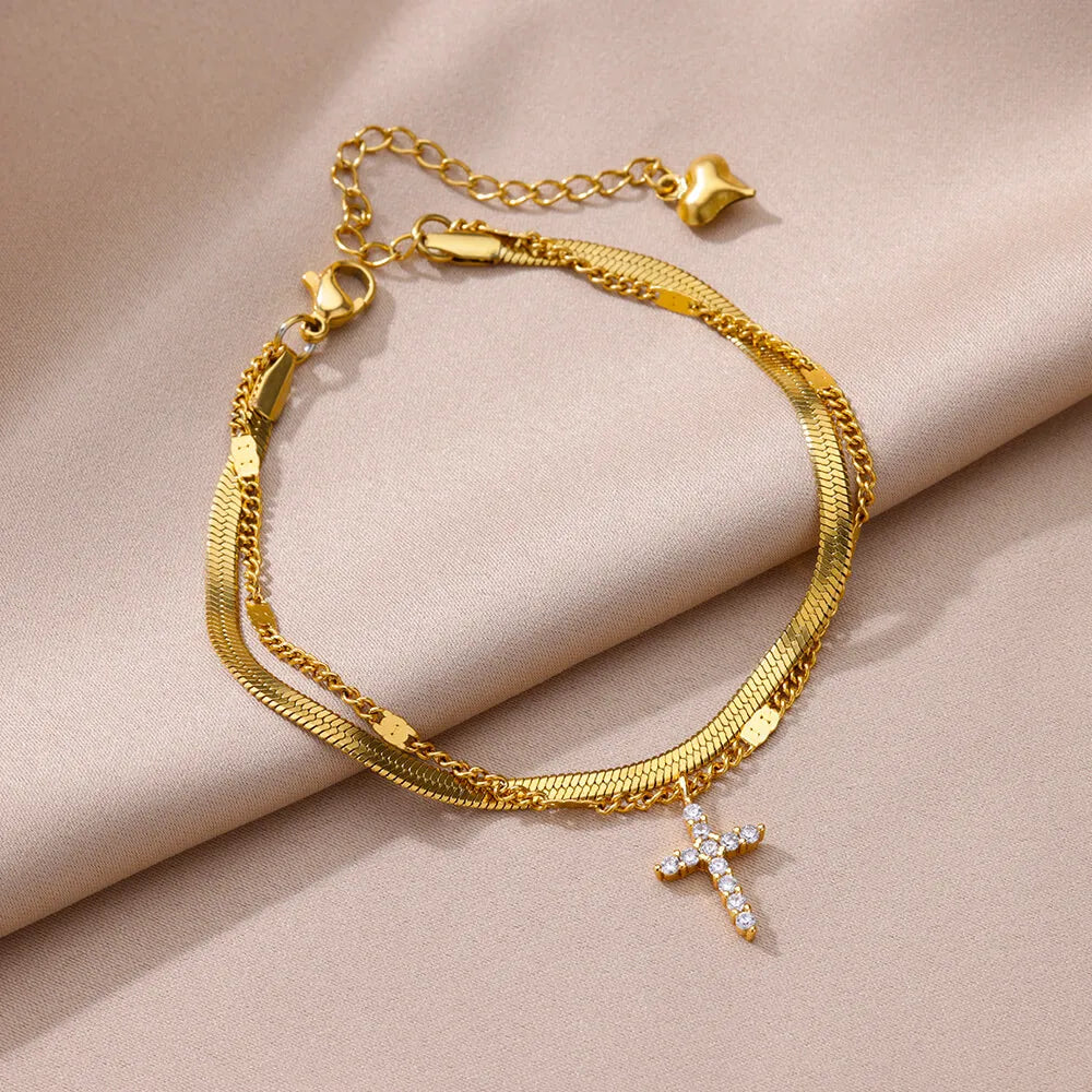 Gold Imitation Pearl Chain Anklet for Women - Summer Beach Leg Bracelet Accessory
