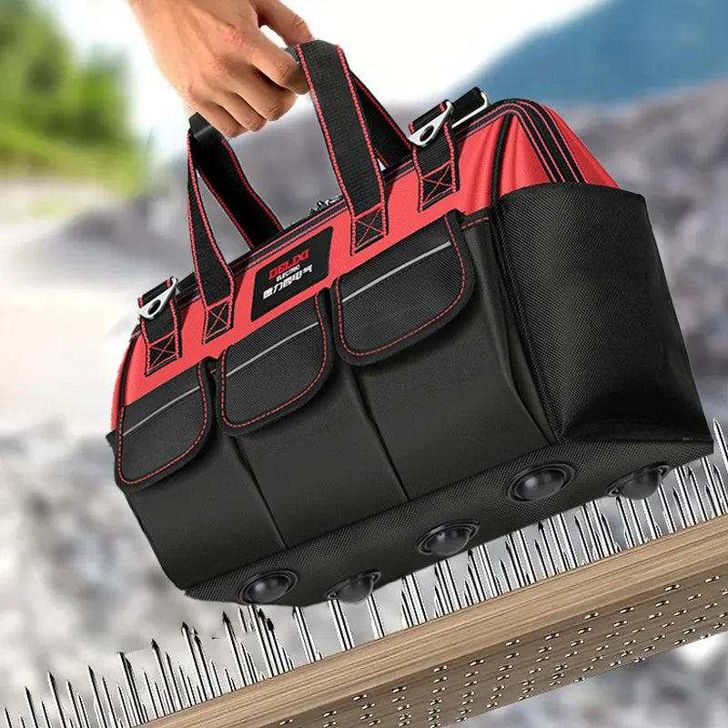 DELIXI Electric Tool Bag - Waterproof Storage for Electricians, Carpenters, Mechanics & Homeowners