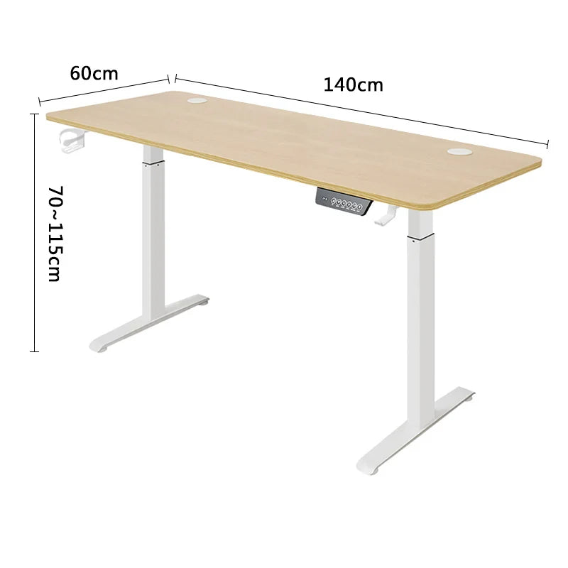 Height Adjustable Electric Sit-Stand Desk - Modern Motorized Gaming & Home Office Table for Ultimate Comfort