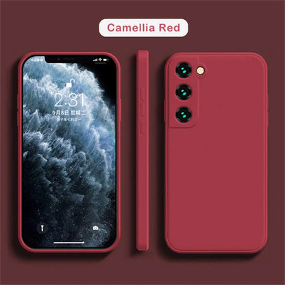 Luxury Liquid Silicone Case for Samsung Galaxy S25, S24, S20, S21, S22, S23, Note 20, A71, A52, A51, A41