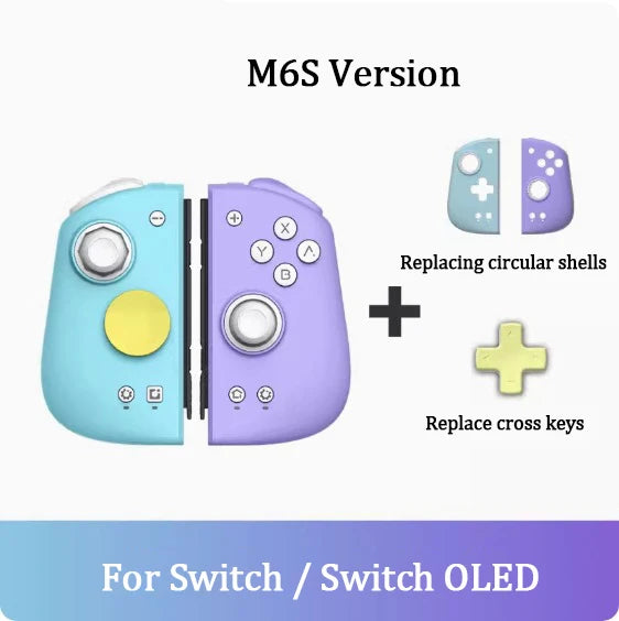 Mobapad M6s Adjustable Joystick Controller for Nintendo Switch - Hall Effect, HD Vibration, 6-Axis Gyro JoyPad
