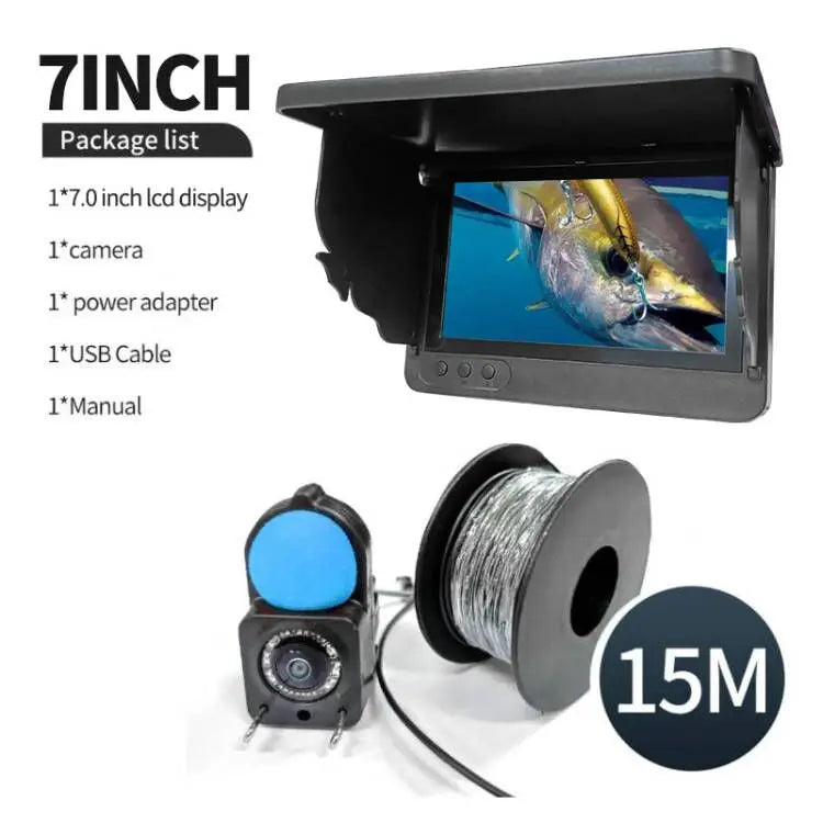 Portable 1080P Fish Depth Finder with 4.3" LCD Screen & Night Vision - Ideal for Anglers Seeking Underwater Insights