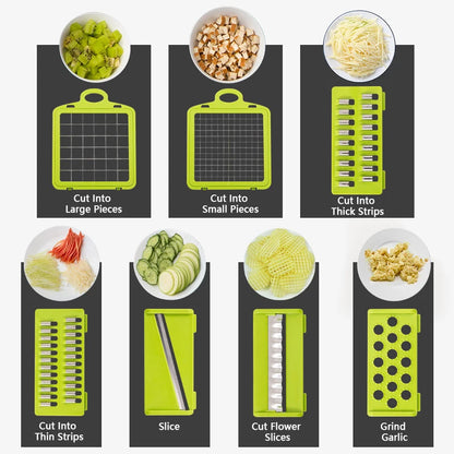 14-in-1 Multifunctional Vegetable Chopper for Quick and Easy Food Prep - Perfect for Home Cooks and Food Enthusiasts
