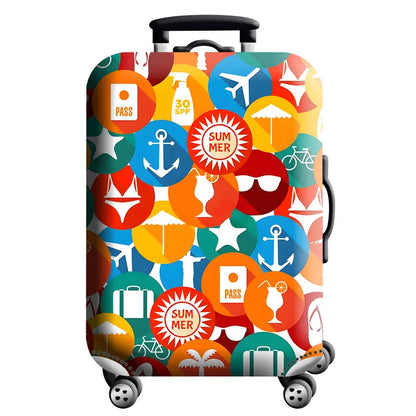 Luggage Cover for 18-32 Inch Suitcases - Stretch Fabric Baggage Protector & Dust Case Travel Organizer