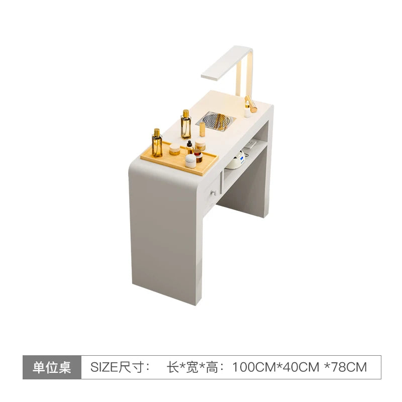 Professional Portable Manicure Table by [Brand Name] - Elevate Your Salon Experience with Aesthetic Nail Design Furniture