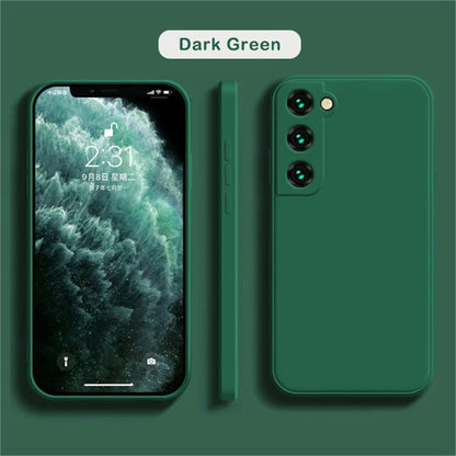 Luxury Liquid Silicone Case for Samsung Galaxy S25, S24, S20, S21, S22, S23, Note 20, A71, A52, A51, A41
