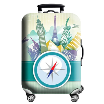 Luggage Cover for 18-32 Inch Suitcases - Stretch Fabric Baggage Protector & Dust Case Travel Organizer