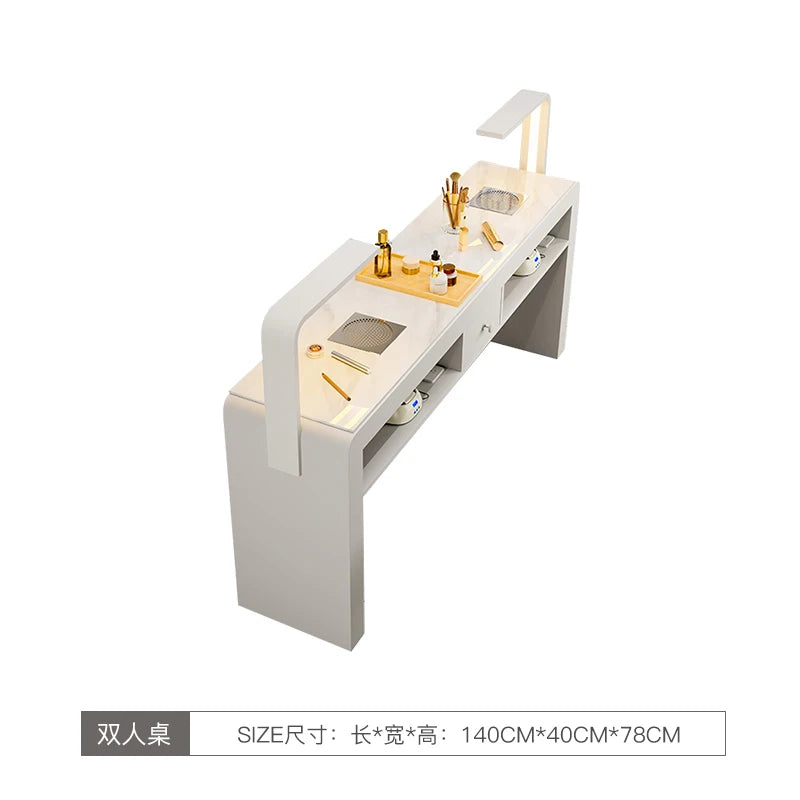 Professional Portable Manicure Table by [Brand Name] - Elevate Your Salon Experience with Aesthetic Nail Design Furniture