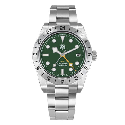 San Martin 39mm NH34 BB GMT Automatic Sport Watch for Men - Sapphire, Luminous, 100m Waterproof Relogio SN0054