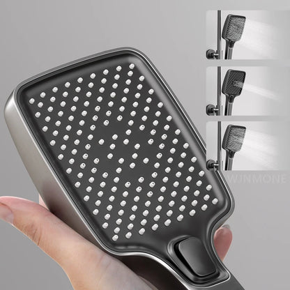 Luxury Digital Shower System with LED Lights & Tempered Glass - Smart Thermostat Mixer Faucet for Modern Bathrooms