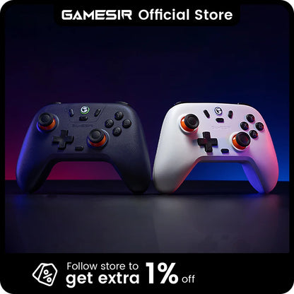 GameSir Nova Lite Wireless Controller for Nintendo Switch, iPhone, Android, and PC - Bluetooth Gamepad with Hall Effect Technology