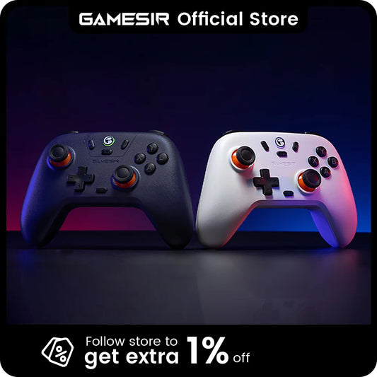 GameSir Nova Lite Wireless Controller for Nintendo Switch, iPhone, Android, and PC - Bluetooth Gamepad with Hall Effect Technology