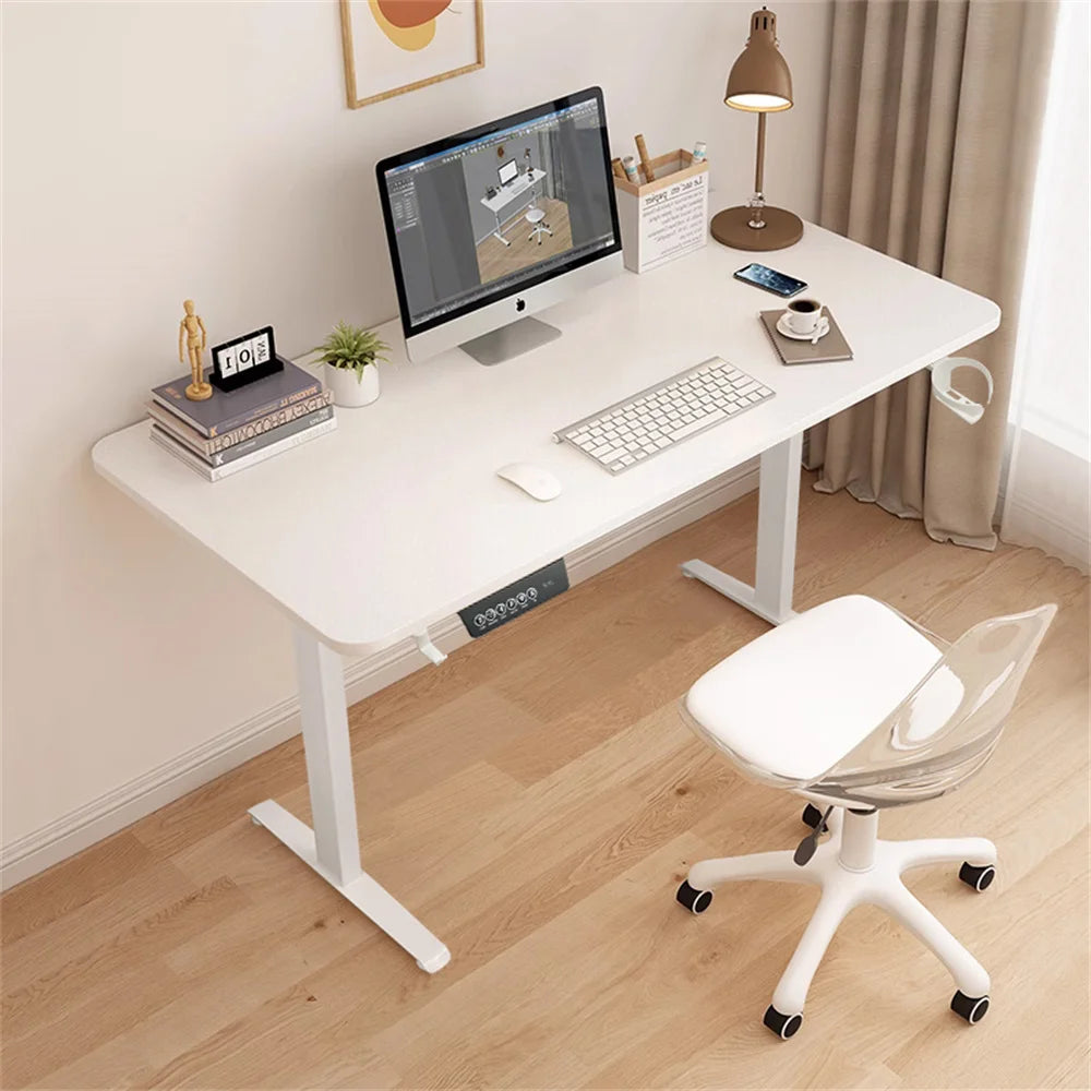 Height Adjustable Electric Sit-Stand Desk - Modern Motorized Gaming & Home Office Table for Ultimate Comfort