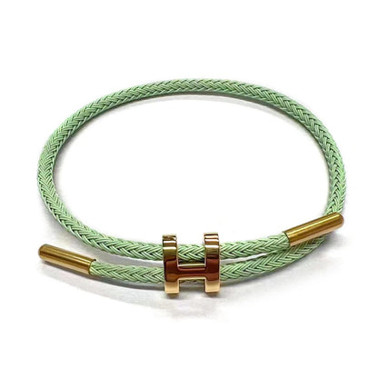 Luxury Waterproof Adjustable Wire Rope Bracelet for Couples - Stainless Steel Bangle Jewelry for Men & Women