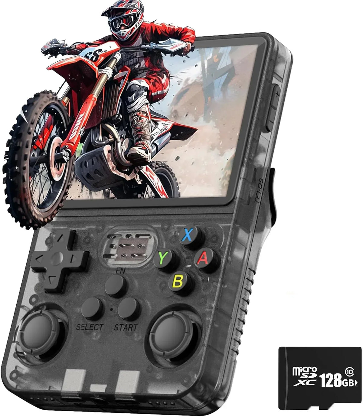 R36S Portable Retro Game Console for Kids - 3.5" ARKOS Handheld Gaming with Single Card