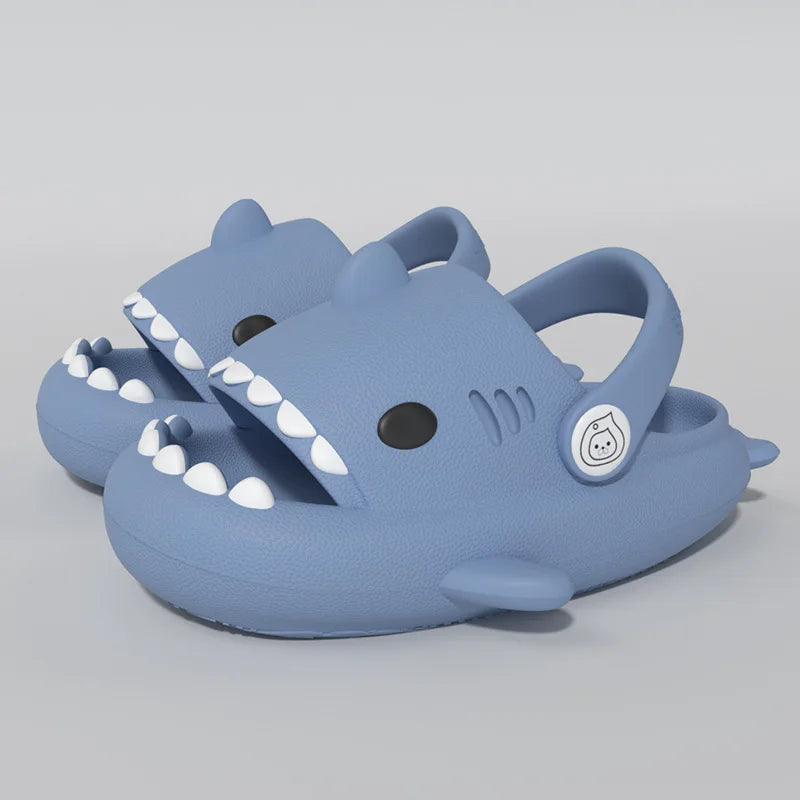 Kids Shark Slippers - Non-slip Cartoon Sandals for Boys & Girls - Comfortable Home & Beach Slides