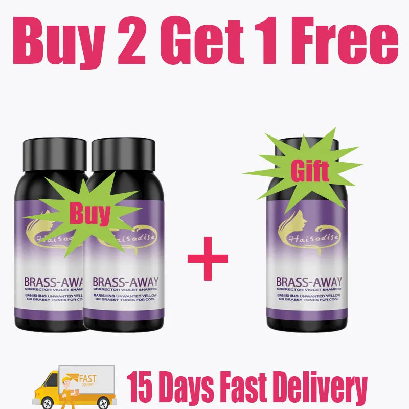 Color-Correcting Purple Shampoo for Blonde Hair - Non-Irritating Formula to Fix Yellow Tones and Cover Gray Hair
