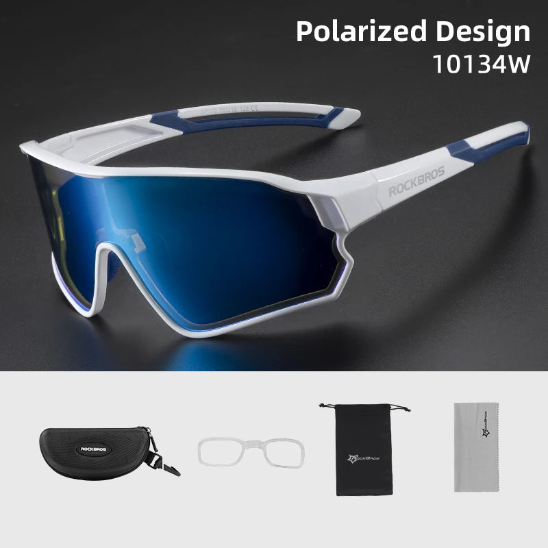 ROCKBROS UV400 Polarized Sports Sunglasses for Cycling, Hiking, Golf & Outdoor Activities