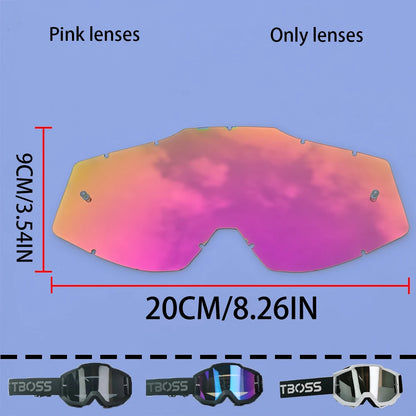 MX Off-Road Goggles for Dirt Bike Racing - Dustproof & Windproof with Durable PC Lens