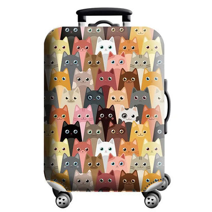 Luggage Cover for 18-32 Inch Suitcases - Stretch Fabric Baggage Protector & Dust Case Travel Organizer