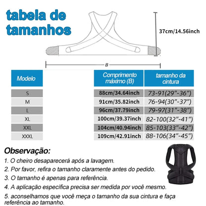 Adjustable Breathable Polyester Posture Corrector for Pain Relief - Universal Fit for All Body Types