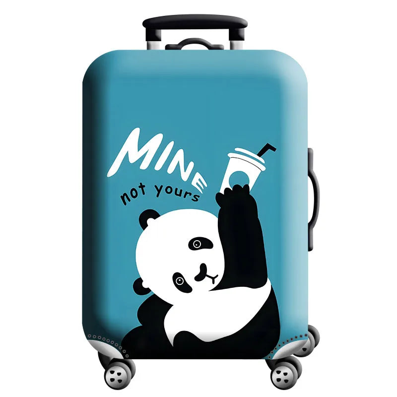 Luggage Cover for 18-32 Inch Suitcases - Stretch Fabric Baggage Protector & Dust Case Travel Organizer
