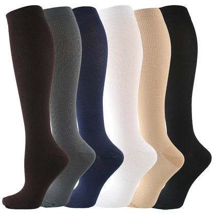 Varicose Veins Compression Socks for Golf, Rugby, Running, Hiking, Travel & Driving - Unisex Anti-Fatigue Support