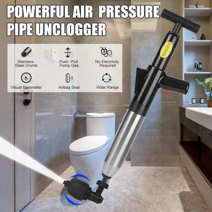 High-Pressure Toilet Plunger for Unblocking Drains - Powerful Clog Remover for Homeowners and DIY Enthusiasts