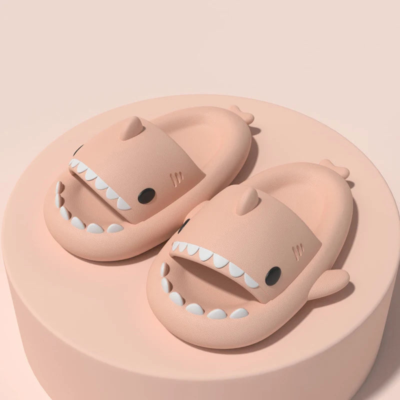 Kids Shark Slippers - Non-slip Cartoon Sandals for Boys & Girls - Comfortable Home & Beach Slides