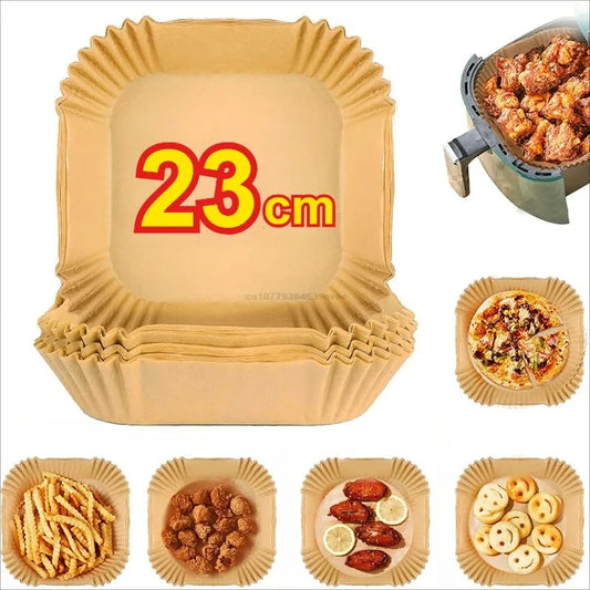 20cm Air Fryer Parchment Paper Liners for Baking, Cooking & Pastry - Disposable Oven Accessories