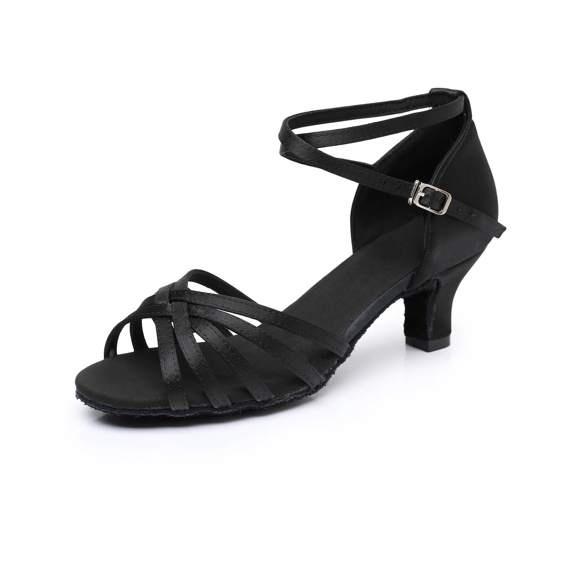 Latin Dance Shoes for Women - Professional Suede Soft Sole Sneakers for Salsa, Jazz & Ballroom Practice - 5/7cm Heel Heights