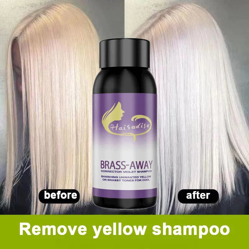 Color-Correcting Purple Shampoo for Blonde Hair - Non-Irritating Formula to Fix Yellow Tones and Cover Gray Hair