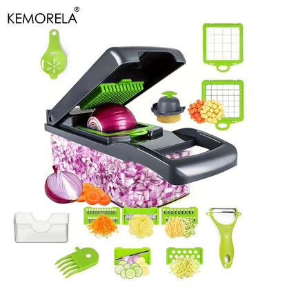 14-in-1 Multifunctional Vegetable Chopper for Quick and Easy Food Prep - Perfect for Home Cooks and Food Enthusiasts