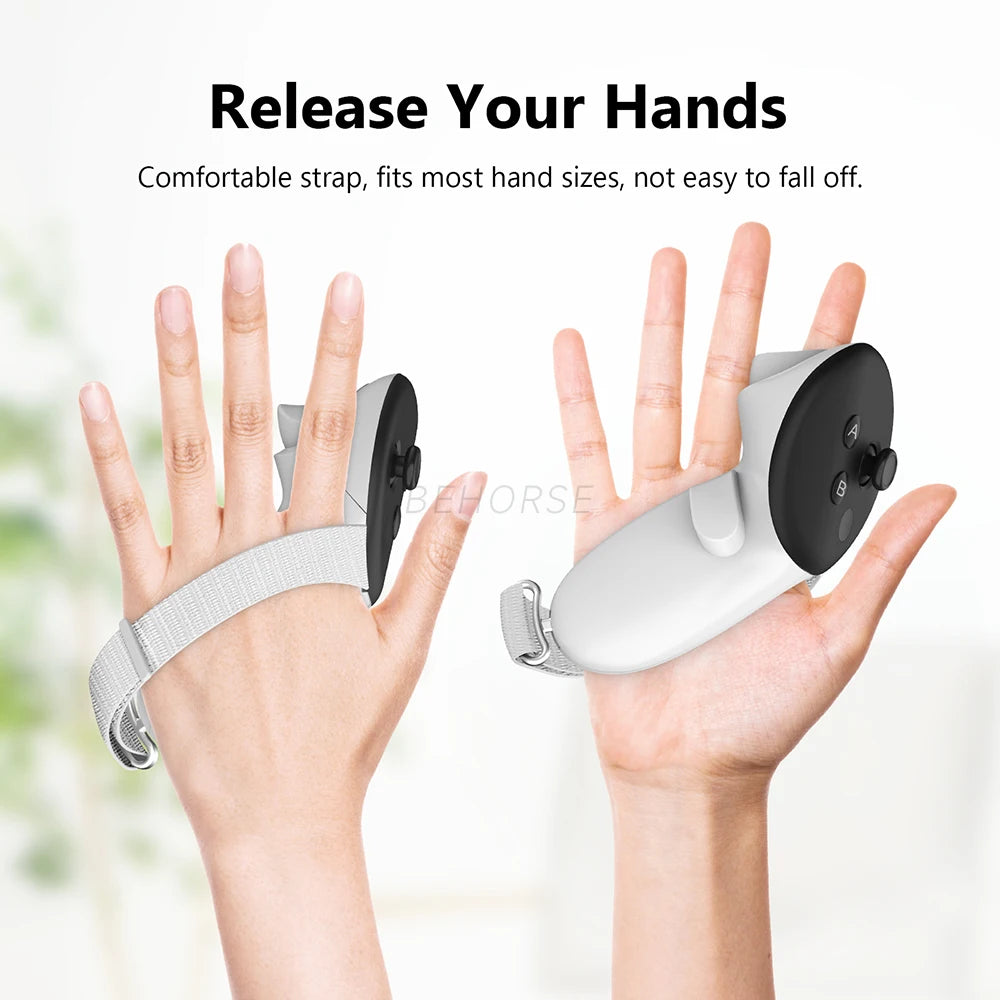 Adjustable Anti-Slip Handle Strap for Meta Quest 3/3S Controllers - Enhanced Grip & Protection