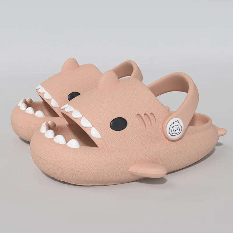 Kids Shark Slippers - Non-slip Cartoon Sandals for Boys & Girls - Comfortable Home & Beach Slides