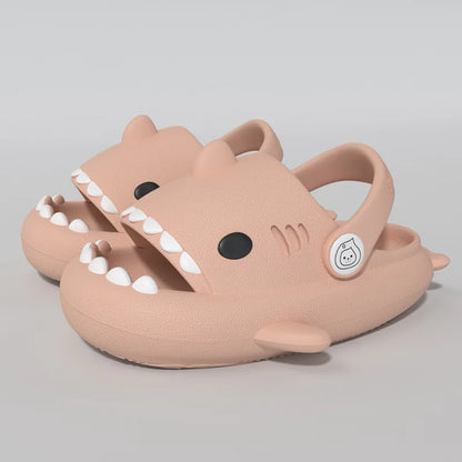 Kids Shark Slippers - Non-slip Cartoon Sandals for Boys & Girls - Comfortable Home & Beach Slides