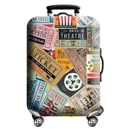 Luggage Cover for 18-32 Inch Suitcases - Stretch Fabric Baggage Protector & Dust Case Travel Organizer