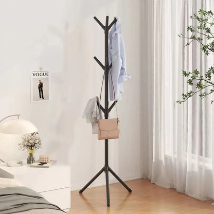 Vertical Tree Branch Coat Rack for Bedroom - Stylish Hat, Scarf & Handbag Storage Solution