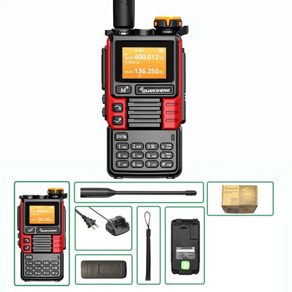 Quansheng UV-K5 Air Band Radio - 5W UHF VHF Intercom with Type C Charging, NOAA & DTMF FM Scrambler for Adventurers