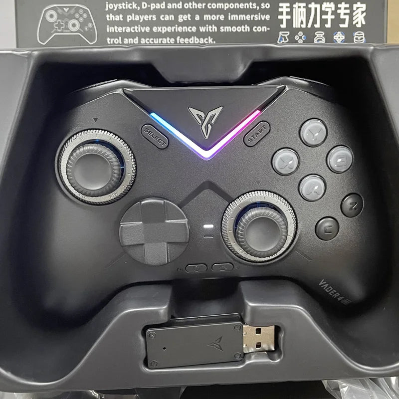 Flydigi Vader 4 Pro Wireless Game Controller for PC, Switch, Mobile, and TV - Vibrate Trigger, 1000Hz Performance