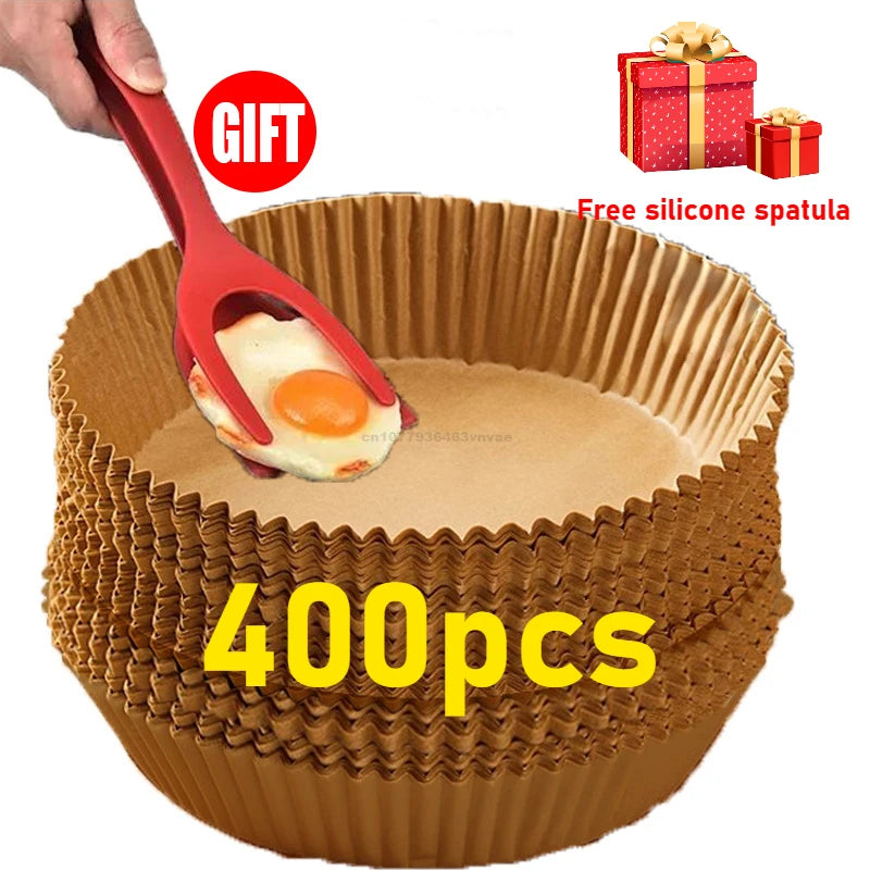 20cm Air Fryer Parchment Paper Liners for Baking, Cooking & Pastry - Disposable Oven Accessories