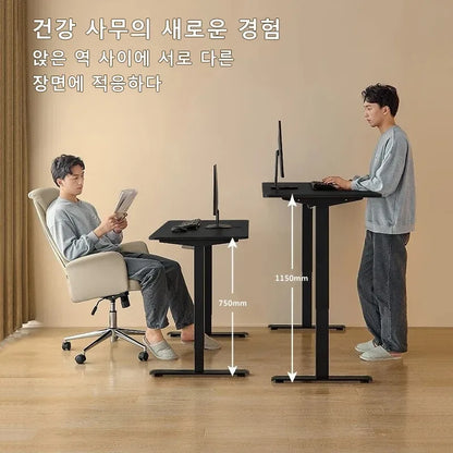 Height Adjustable Electric Sit-Stand Desk - Modern Motorized Gaming & Home Office Table for Ultimate Comfort