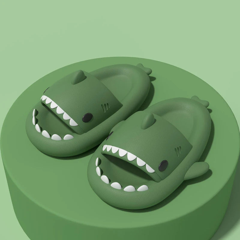 Kids Shark Slippers - Non-slip Cartoon Sandals for Boys & Girls - Comfortable Home & Beach Slides