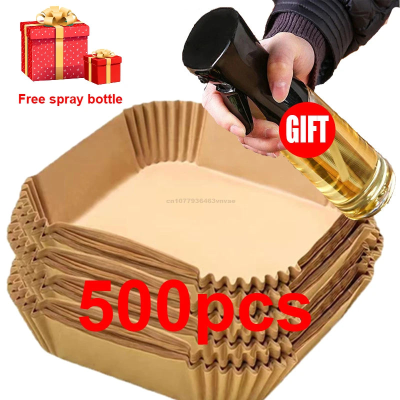20cm Air Fryer Parchment Paper Liners for Baking, Cooking & Pastry - Disposable Oven Accessories