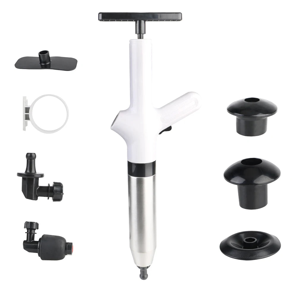 High-Pressure Toilet Plunger for Unblocking Drains - Powerful Clog Remover for Homeowners and DIY Enthusiasts