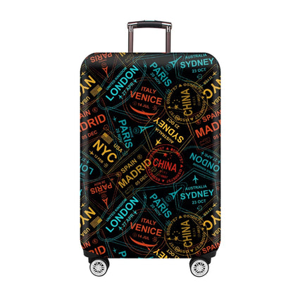 Luggage Cover for 18-32 Inch Suitcases - Stretch Fabric Baggage Protector & Dust Case Travel Organizer