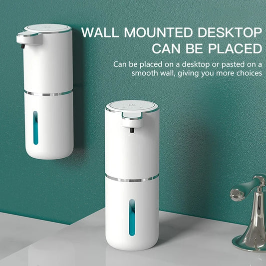 Automatic Waterproof Foam Soap Dispenser for Home & Kitchen - 350ml Rechargeable, Adjustable Foam, Type C