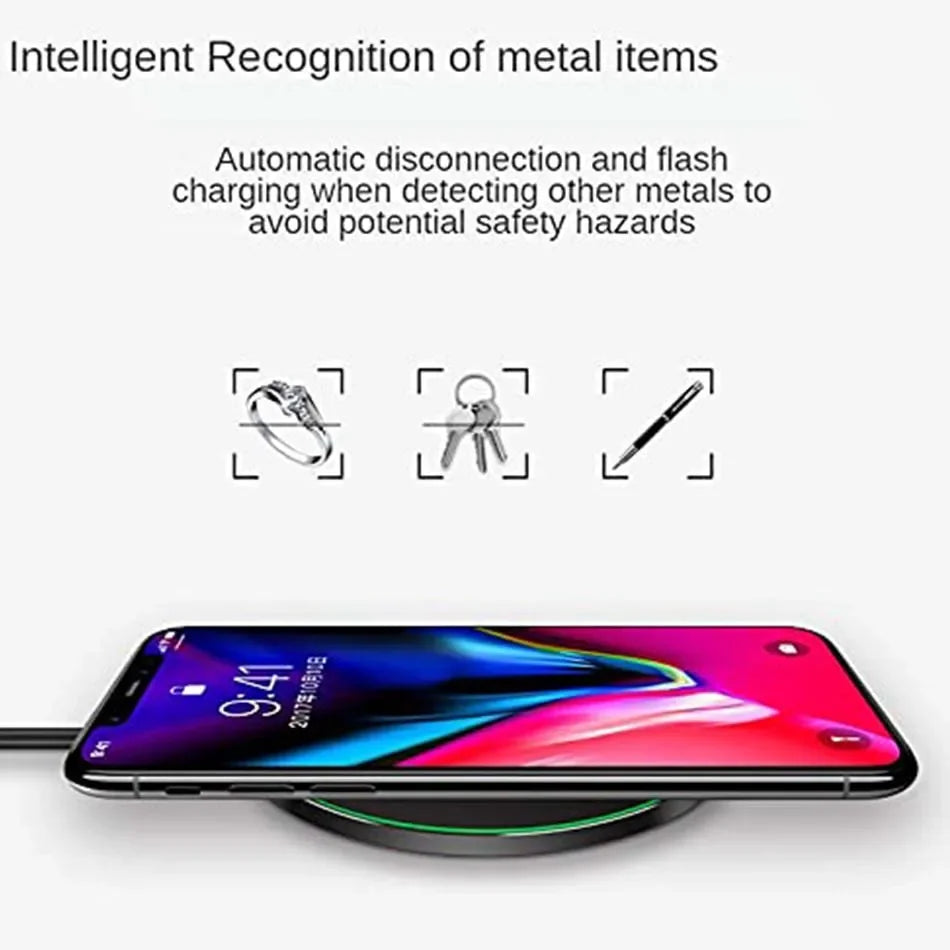 100W Fast Wireless Charger Pad for iPhone 15/14/13/12/11 Pro Max & Samsung Galaxy S24/S23/S22/S20 - Xiaomi Compatible Charging Station