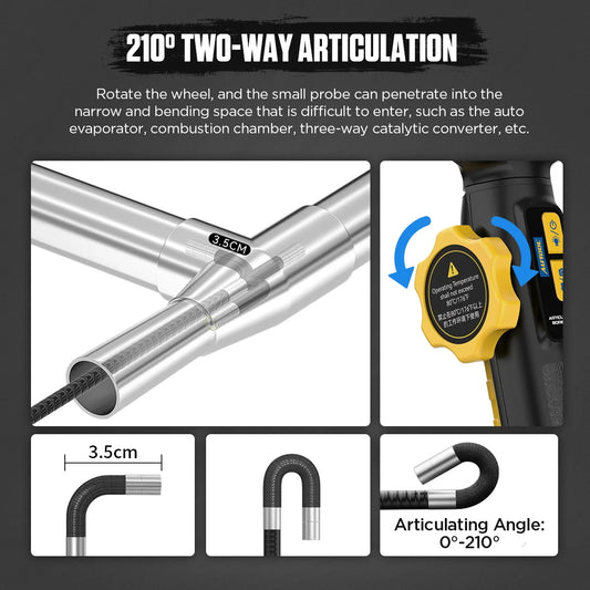AUTOOL SVB305 720P HD Automotive Endoscope Camera with Light for Car Inspections and Repairs